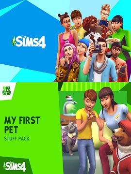 The Sims 4 + My First Pet Stuff DLC Bundle EA App Account