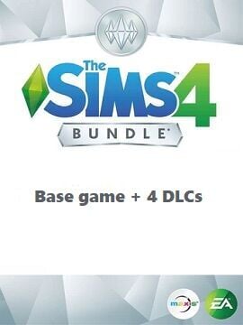 The Sims 4 + Fashion Street Kit + Jungle Adventure + Luxury Party + Romantic Garden Bundle EA App Account