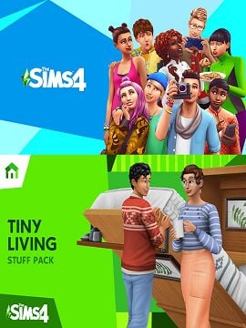 The Sims 4 + Tiny Living Stuff DLC Bundle EA App Account