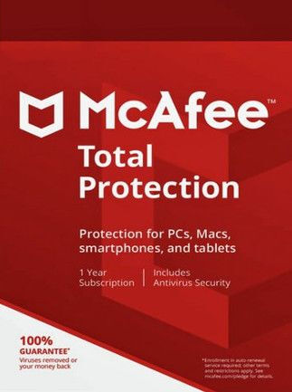 McAfee Total Protection 1 Year / 1 Device Europe McAfee CD Key